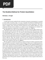 The Bradford Method For Protein Quantitation