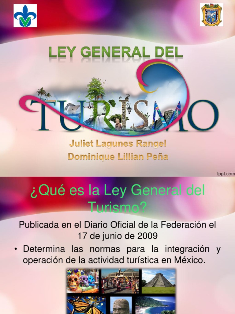 Ley General Del Turismo Pdf Turismo Turismo Y Ocio