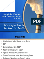 Manufacturing Sector in India: Manisha Kunwar and Juanita Kasbe Smba 7