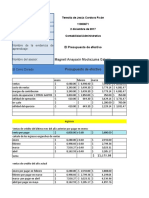 Tarea Ejemplo El Presupuesto de Efectivo