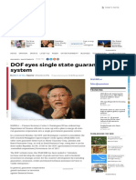 DOF Eyes Single State Guarantee System - Inquirer Business (07032017) PDF
