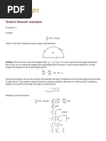 Green's Theorem Examples