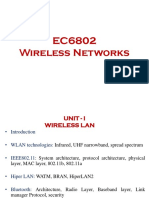 Introduction to Wireless Network Technologies