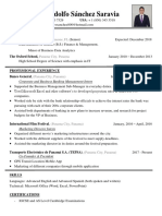 English Resume - Gustavo Sanchez