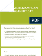 Analisis Kemampuan Dengan IRT CAT