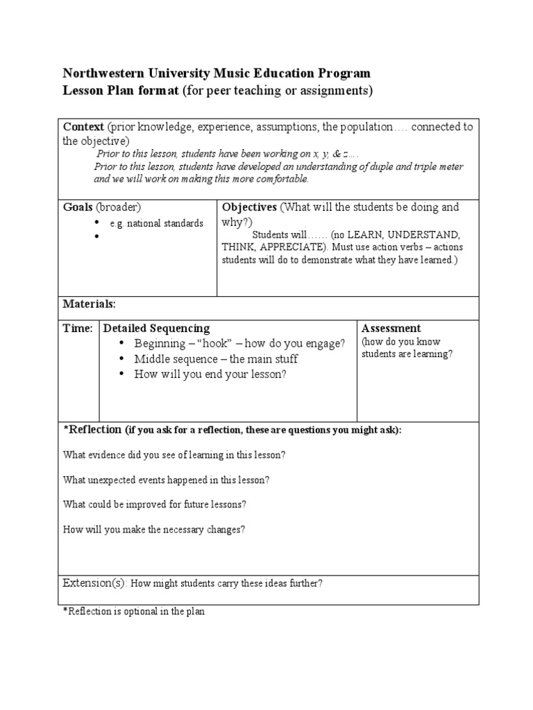Nwu Lesson Plan Format PDF Lesson Plan Epistemology