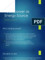 Hydropower As Energy Source