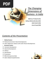 Changing Dimensions of Business in India