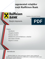 Managementul Relațiilor Raiffeisen Bank