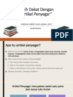 Artikel Penyegar