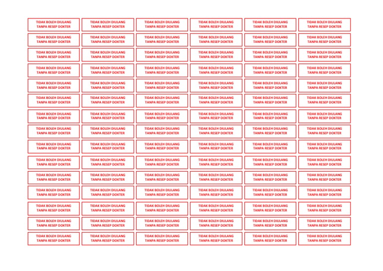 LABEL NI Kelas A | PDF