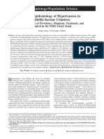 Epidemiology/Population Science: Social Epidemiology of Hypertension in Middle-Income Countries