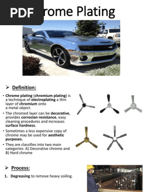 chrome plating process pdf