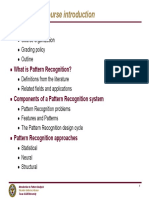 PR - L1-Introduction To Pattern Recognition PDF