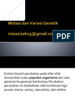 Mutasi Dan Variasi Genetik