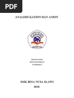 Download Analisis Anion Dan Kation by awanempoe SN36708140 doc pdf