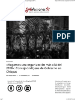 «Hagamos Una Organización Más Allá Del 2018» Concejo Indígena de Gobierno en Chiapas