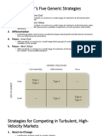 Michael Porters Five Generic Strategies