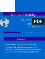 Uremic Toxicity: Kopple J. D. and Massry S. D.:Nutritional Management of Renal Disease, p97-190