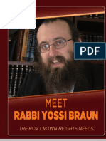Rabbi Yossi Braun: The Rov Crown Heights Needs
