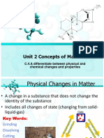 phyiscal chemical changes and states of matter