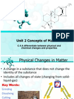 Phyiscal Chemical Changes and States of Matter