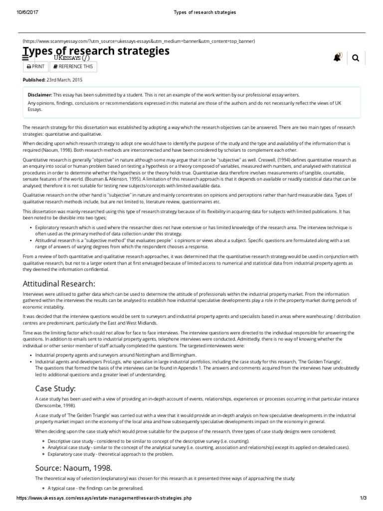 Example research strategy paper image