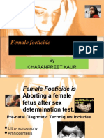 Female Foeticide:: in Modern India