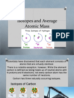 isotopes and average atomic mass 2017-2018