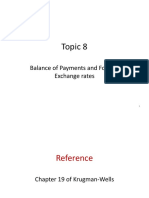 Topic 8: Balance of Payments and Foreign Exchange Rates