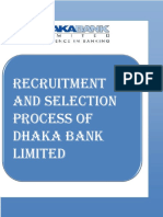 Recruitment and Selection Process of Dhaka Bank Limited