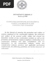 Download guidelines concerning occupational safety and health in the construction industry phils by Amel Ochave SN36710697 doc pdf