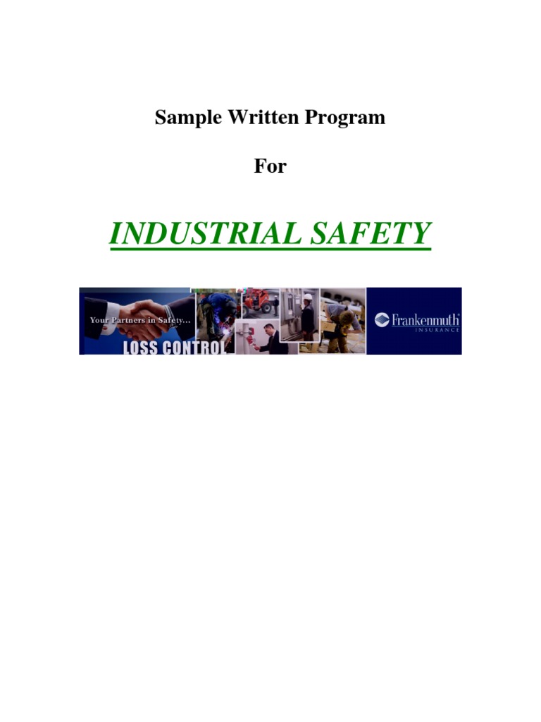 Industrial Safety: Sample Written Program For | PDF