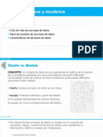 Diseños y modelos. Bases de datos