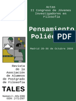 Claves Del Pensamiento Poetico Iberico PDF