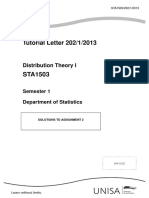 Sta1503 2013 s01 - Assignment02 Memo - TL 202 2013 1 e