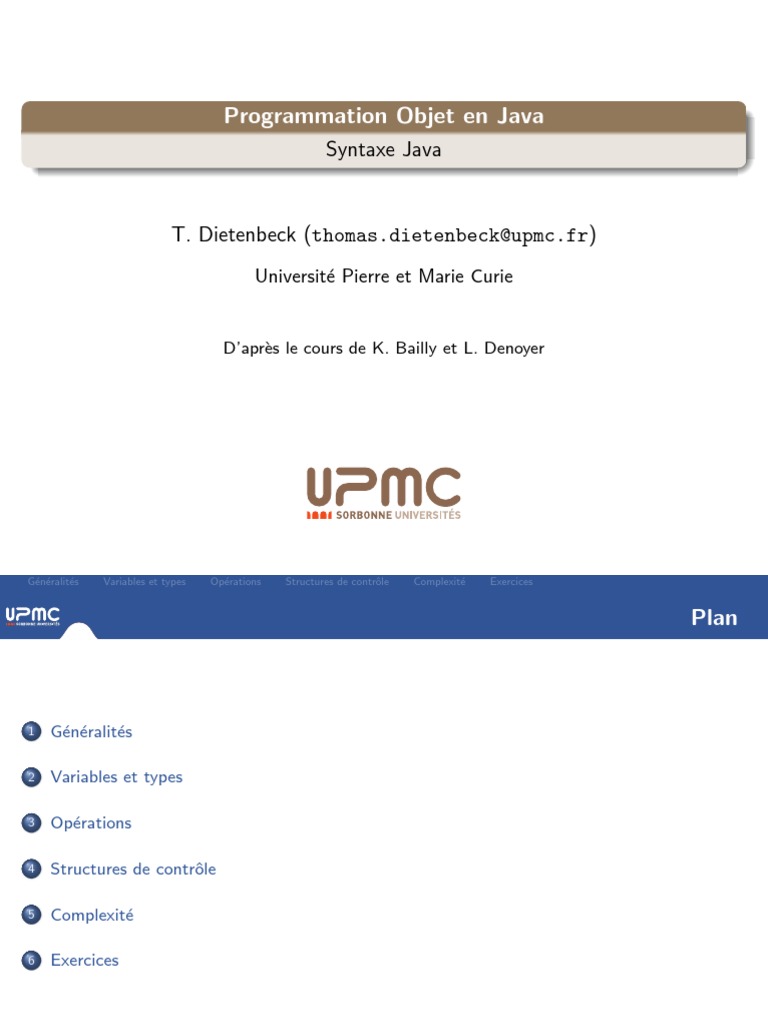 Introduction à la Programmation Java | PDF | Java (Langage de ...