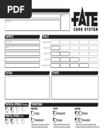 Fate Character Sheet FST Conditions Variant PDF