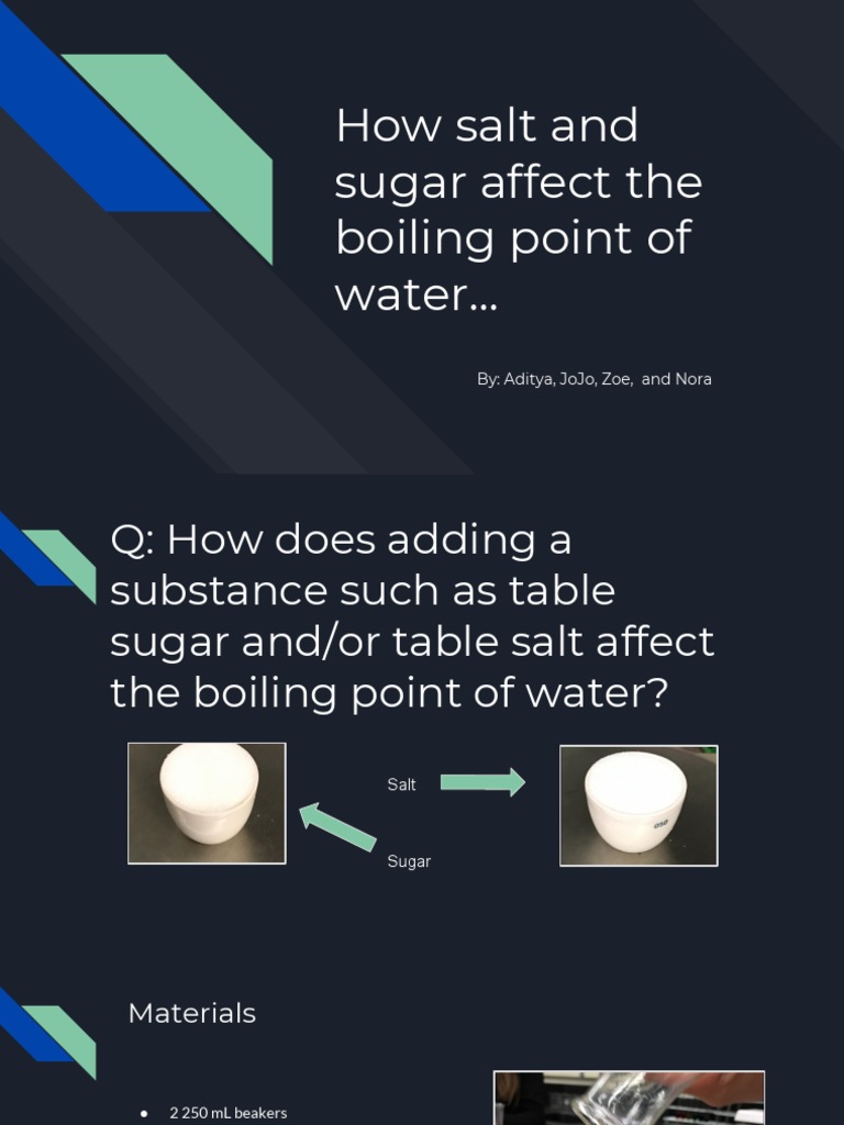 Salt and Sugar PDF Solution Celsius