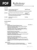 Micah Josephson CV