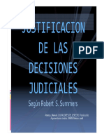 Justificacion de Las Decisiones Judiciales