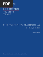 Strengthening Presidential Ethics Law