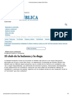 El Club de La Balanza y La Daga (Publicado por la pagina de Internet "Plaza Pública")