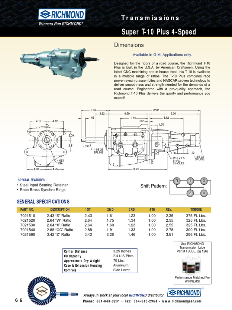 Super T10 Plus 4Speed Transmissions PDF Transmission (Mechanics