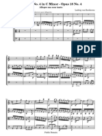 Beethoven's Quartet No. 4 in C Minor