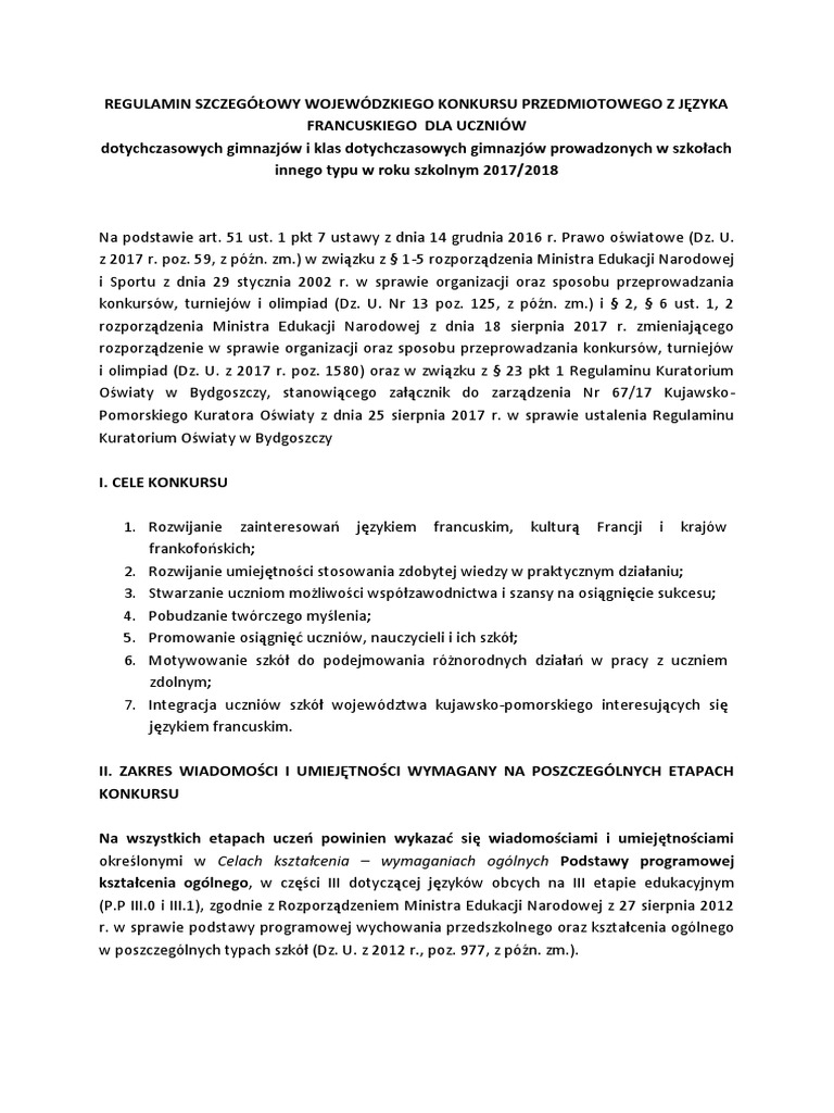 Konkurs Kuratoryjny Z Języka Niemieckiego Testy