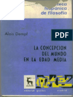 Alois Dempf - La concepcion del mundo en la Edad Media [ESP] [☧]
