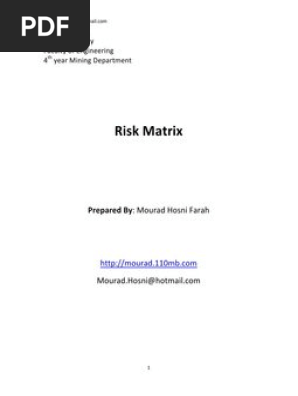 Risk Matrix