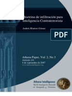 Doctrina de Infiltración para Inteligencia Contraterrorista: Athena Paper, Vol. 2, No 3