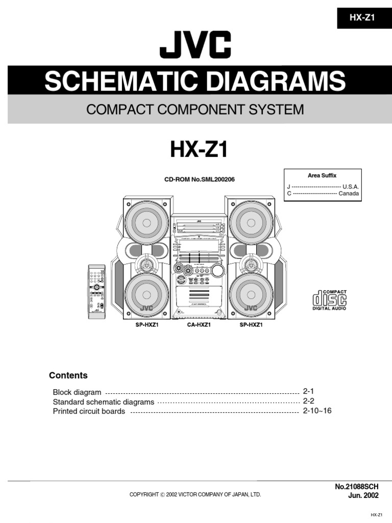 Schematic Diagrams: Compact Component System | PDF | Electronic ...